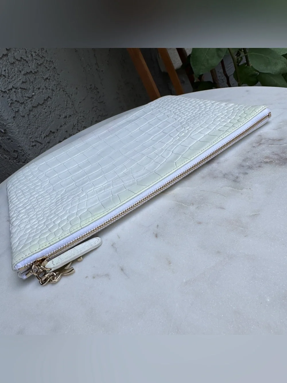 Chanel Croc Embossed Leather O-Case